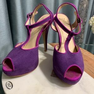 ELLE Purple Faux Suede Platform
